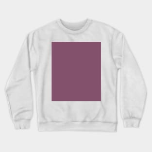 Plum Purple Plain Solid Color Crewneck Sweatshirt